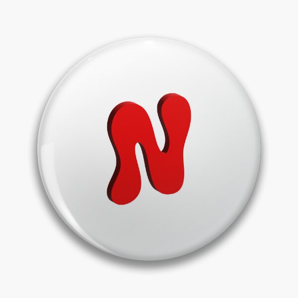 Item preview, Bold Red 3D Letter N – Playful Bubble Font designed and sold by uncoXab.