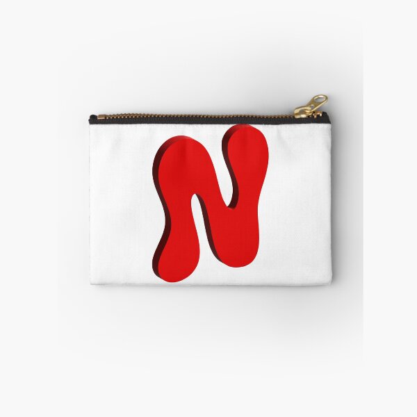 Item preview, Bold Red 3D Letter N – Playful Bubble Font designed and sold by uncoXab.