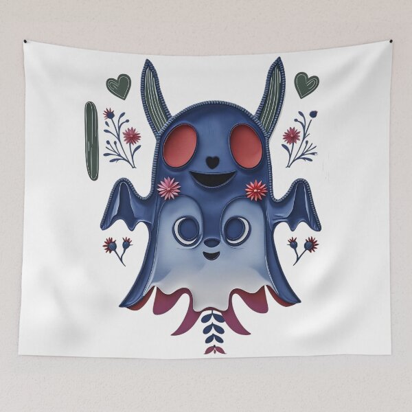 Item preview, Cute Floral Ghost with Hearts and Flowers designed and sold by ArtDesignTp.
