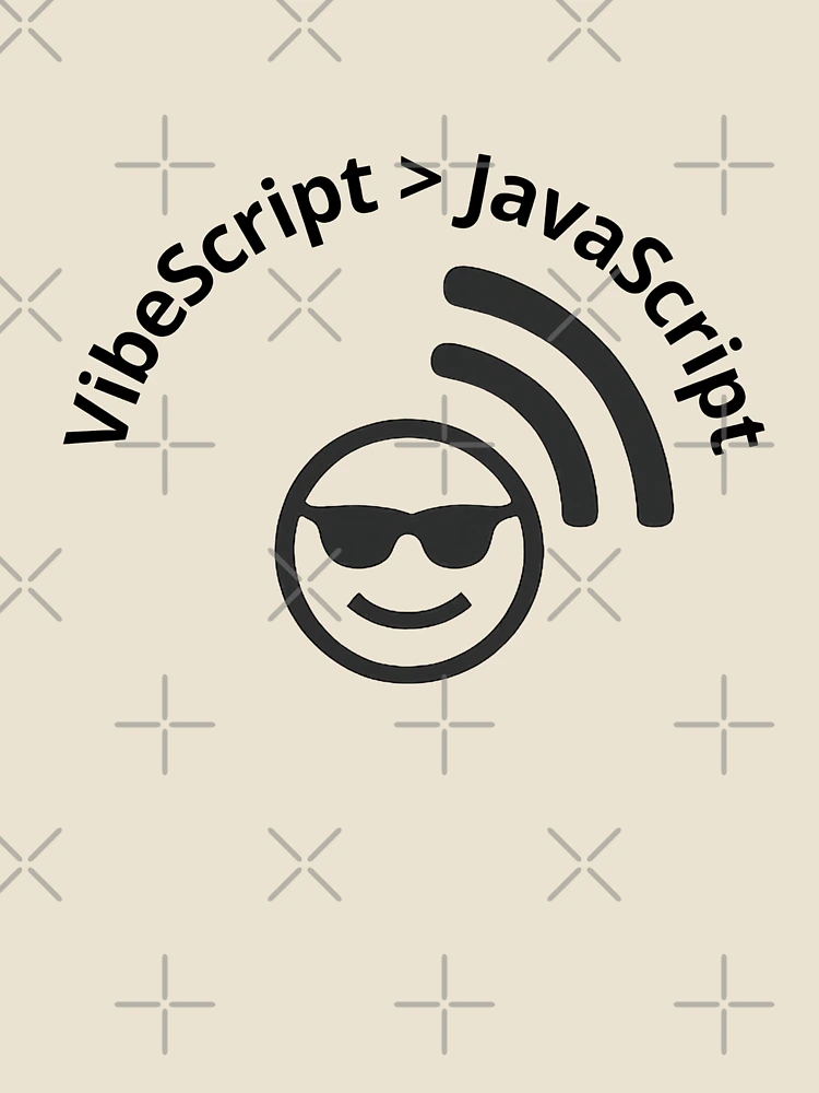 Thumbnail 4 of 4, Relaxed T-Shirt, VibeScript > JavaScript designed and sold by Programming Jokes.
