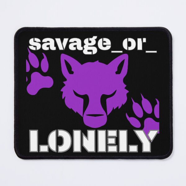 Item preview, Savage Or Lonely Funny Gifts For Wolf Lovers designed and sold by savageOR.