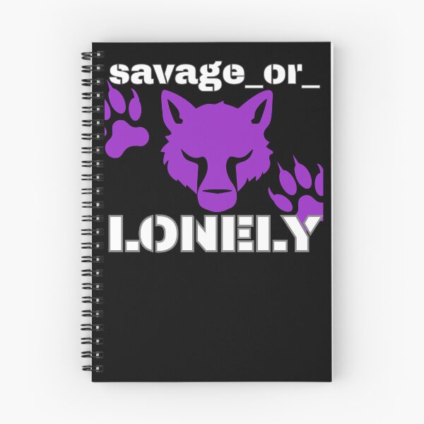 Item preview, Savage Or Lonely Funny Gifts For Wolf Lovers designed and sold by savageOR.