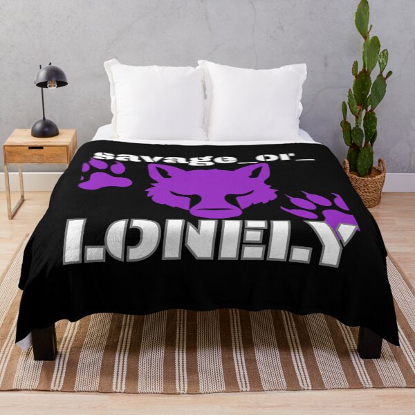 Item preview, Savage Or Lonely Funny Gifts For Wolf Lovers designed and sold by savageOR.