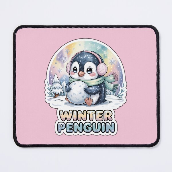 Item preview, Winter Penguin Cute Snowball Sticker – Kawaii Chibi Penguin Winter Wonderland Art designed and sold by Nuist25.