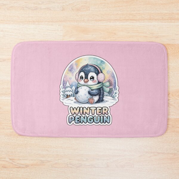 Item preview, Winter Penguin Cute Snowball Sticker – Kawaii Chibi Penguin Winter Wonderland Art designed and sold by Nuist25.