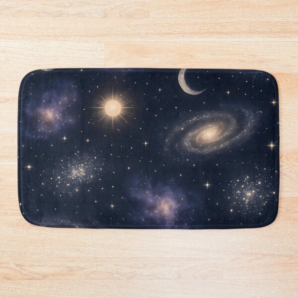 Item preview, Galaxy and Moon Pattern | Cosmic Nebula Starry Night Sky designed and sold by Buzzink.