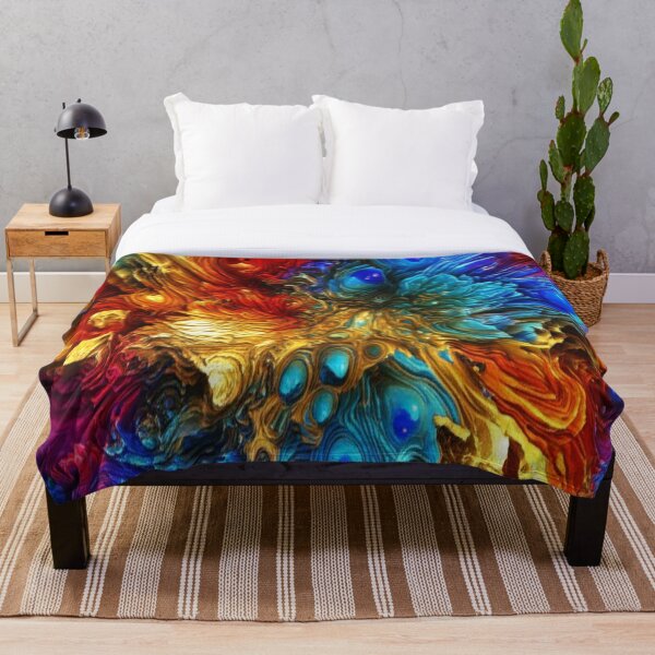 Aperçu de l'œuvre Colorful Abstract Swirl créée et vendue par Mixture-Designs.