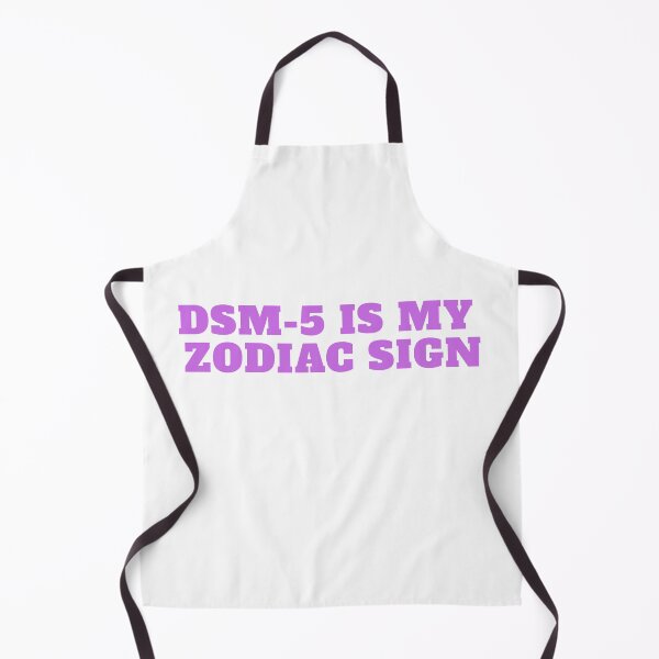 Item preview, DSM-5 Is My Zodiac Sign Funny Mental Health Sticker Purple designed and sold by Sketchy Stickers.