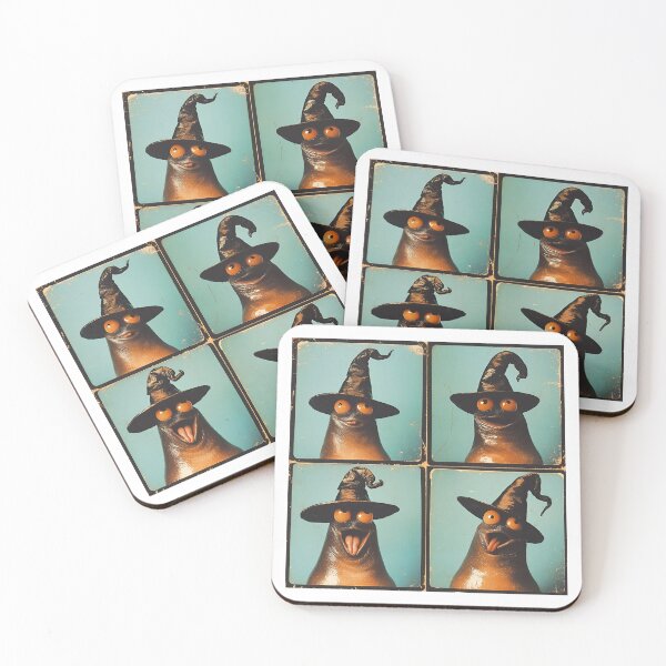Item preview, Halloween Slug Witch – Whimsical Photobooth Creature designed and sold by RockFireMerch.