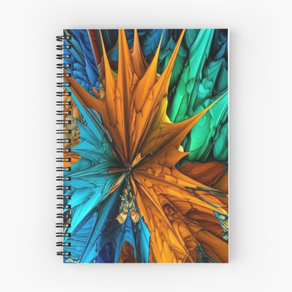 Item preview, Abstract Burst - Orange, Blue, Teal Art designed and sold by Mixture-Designs.