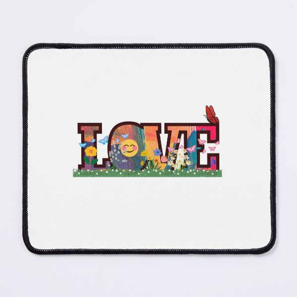 Item preview, LOVE Typography with Flowers and Butterflies designed and sold by TimeLess..