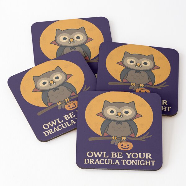 Item preview, Vampire Owl – Owl Be Your Dracula Tonight | Cute Halloween Owl Design designed and sold by Novel Works Studio.