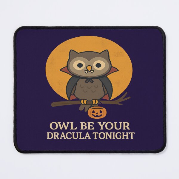 Item preview, Vampire Owl – Owl Be Your Dracula Tonight | Cute Halloween Owl Design designed and sold by Novel Works Studio.