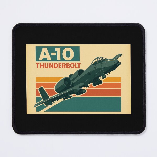 Item preview, A-10 Thunderbolt Warthog Retro Jet | Vintage Military Aircraft Poster Art designed and sold by VeroshopCR.