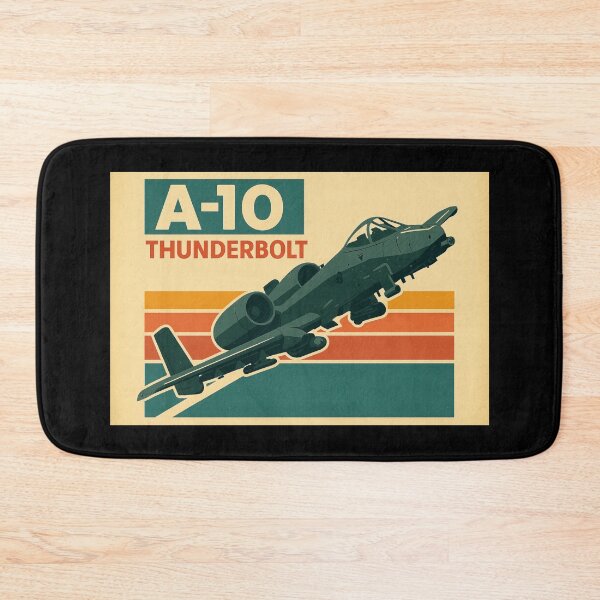 Item preview, A-10 Thunderbolt Warthog Retro Jet | Vintage Military Aircraft Poster Art designed and sold by VeroshopCR.