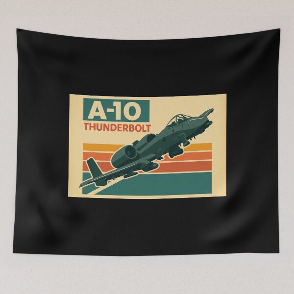 Item preview, A-10 Thunderbolt Warthog Retro Jet | Vintage Military Aircraft Poster Art designed and sold by VeroshopCR.