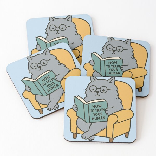 Item preview, How to Train Your Human – Clever Cat Chronicles designed and sold by SillyPawsStudio.