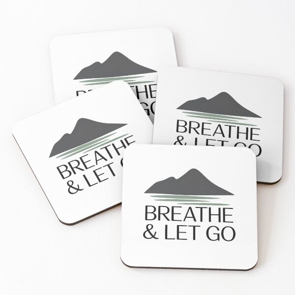 Item preview, Breathe & Let Go – Minimalist Mindfulness Quote Design designed and sold by tigerlabuk.
