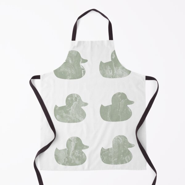 Item preview, Rubber ducky in sage green, abstract, duckies designed and sold by ArticraftShop.