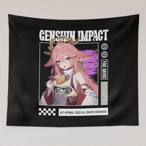 Item preview, Yae Miko - Genshin Impact designed and sold by gontijoart.