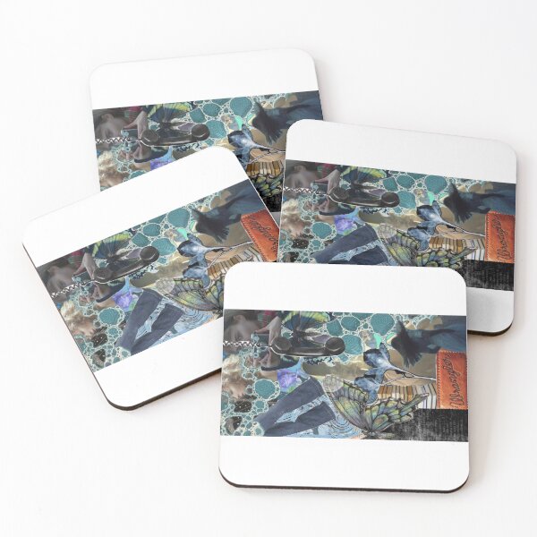 Item preview, blue cottagecore collage  designed and sold by matchalattextrafoam.
