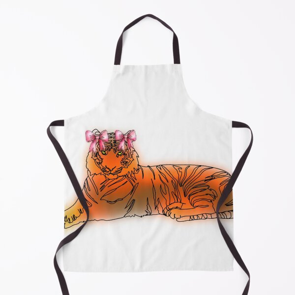 Item preview, Maple the Tiger Drawing with two pink Bow – animalzinhats designed and sold by Ashley’sAnimalz.