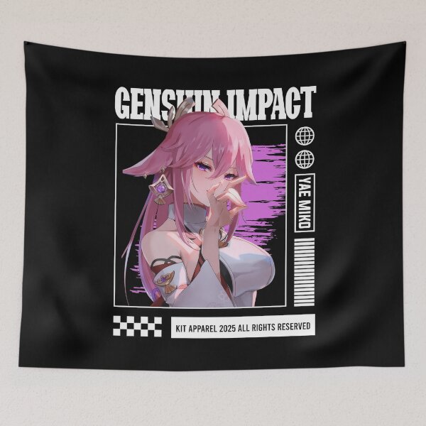 Item preview, Yae Miko - Genshin Impact designed and sold by gontijoart.