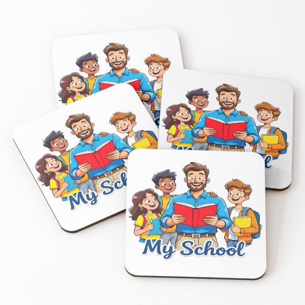 Item preview, Happy Teacher and Students - "My School" Design for Educators & Learners designed and sold by ArtistryNetix.