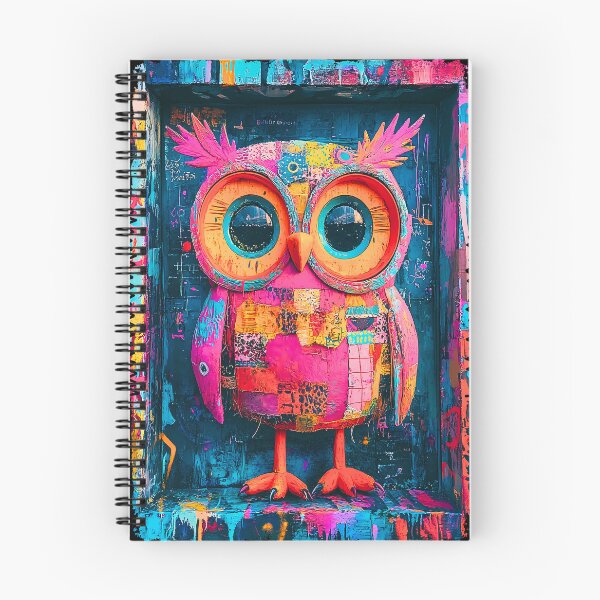 Item preview, Graffiti Owl - Psychedelic Animal Art designed and sold by PawPrintStyles.