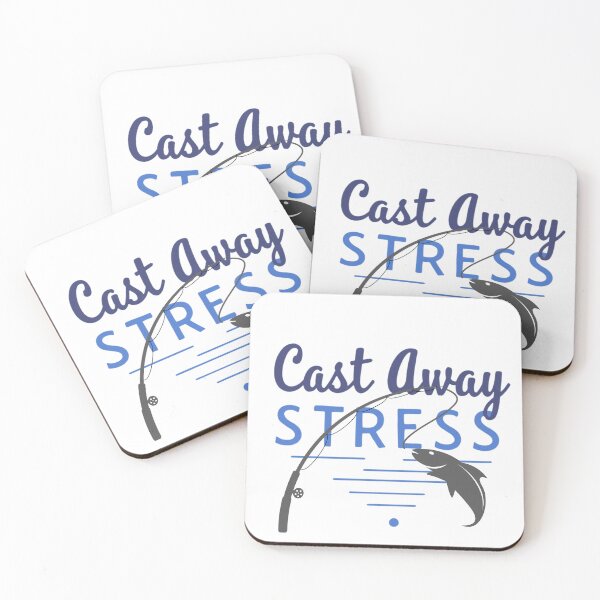 Item preview, Cast Away Stress Fishing Zen Design designed and sold by rustyroofco.