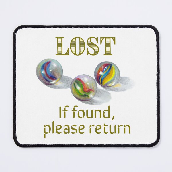 Item preview, Marbles LOST, If Found, Please Return, Aging Humor, Getting Older designed and sold by JoyfulWhimsy.
