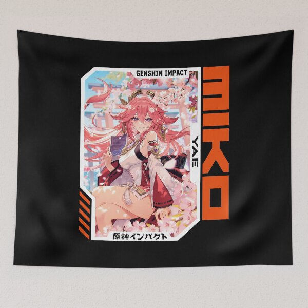 Item preview, Yae Miko - Genshin Impact designed and sold by fractusbarnsley.