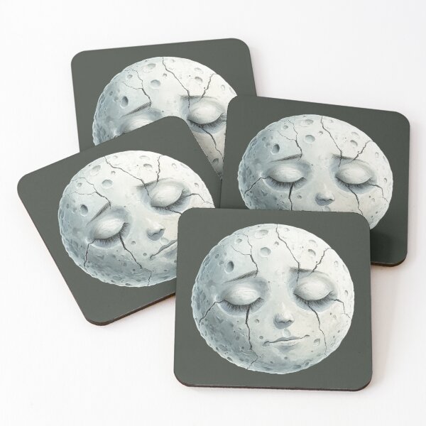 Item preview, Vintage full moon face designed and sold by FatBirdie.