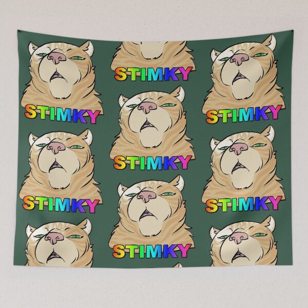 Item preview, Stimky Face - Silly Kitty  designed and sold by AstralRavens.