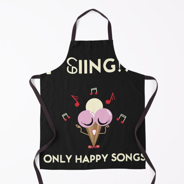 Item preview, Silly Miss Ice Cream-I Sing Only Happy Songs- Cute and Fun Food Art Design designed and sold by MilabArt.