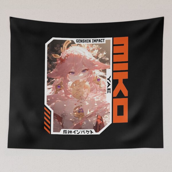 Item preview, Yae Miko - Genshin Impact designed and sold by fractusbarnsley.