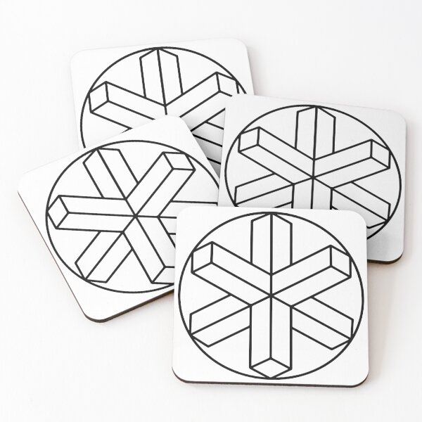 Item preview, Geometric Snowflake Crop Circle designed and sold by Luminari Creations.