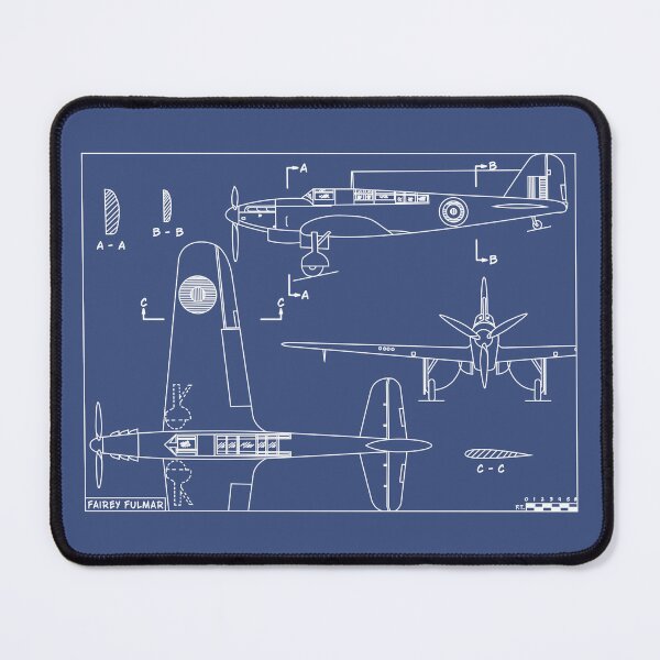 Item preview, Fairey Fulmar WW2 British Fighter Plane Blueprints Diagrams designed and sold by MilitaryMart.