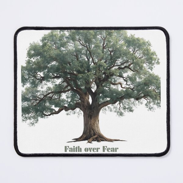 Item preview, Faith Over Fear  Christian Quote - Oak Tree designed and sold by Ausra789.