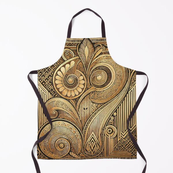 Item preview, Abstract Golden Pattern – Elegant Geometry designed and sold by Unikat.SE.