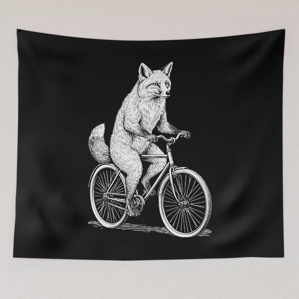 Item preview, Cycling Bicycle Fox Vintage Cyclist Funny Biker Animal designed and sold by GrandeDuc.