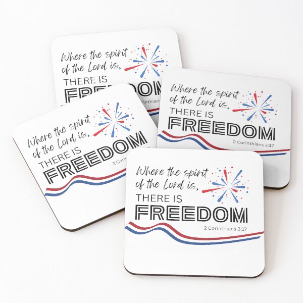 Item preview, Where the Spirit of the Lord Is, There Is Freedom | 2 Corinthians 3:17 designed and sold by PsandQsDesigns.
