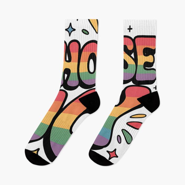 Item preview, Choose Joy Rainbow Retro Typography designed and sold by CraftStudioCo.