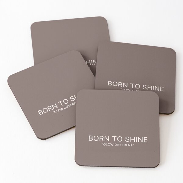 Item preview, BORN TO SHINE - GLOW DIFFERENT | MINIMAL AESTHETIC DESIGN designed and sold by Zensity.