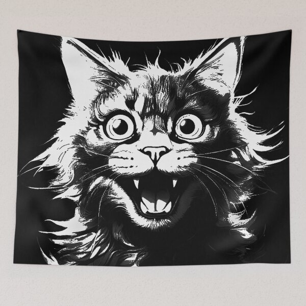 Item preview, Crazy cat designed and sold by Martika7.