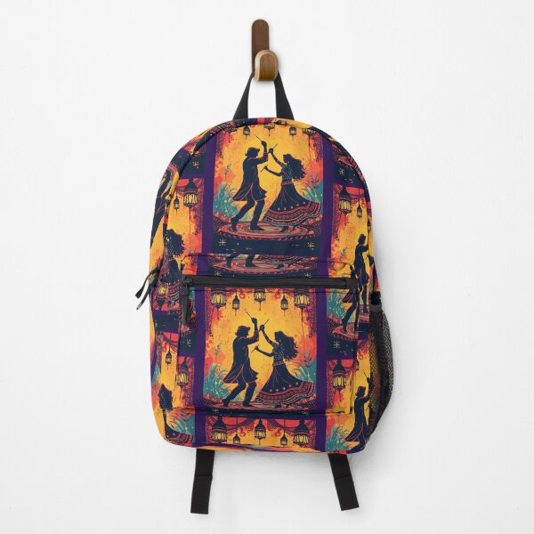 Item preview, Dance to the Rhythm of Navratri | Dandiya Couple Illustration designed and sold by ArtivaNest.
