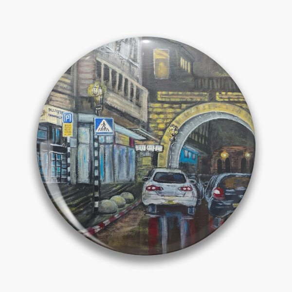 Item preview, Calle de una ciudad en una noche lluviosa designed and sold by Julia's Print Studio .