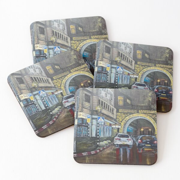 Item preview, Street of a rainy night city  designed and sold by Julia's Print Studio .