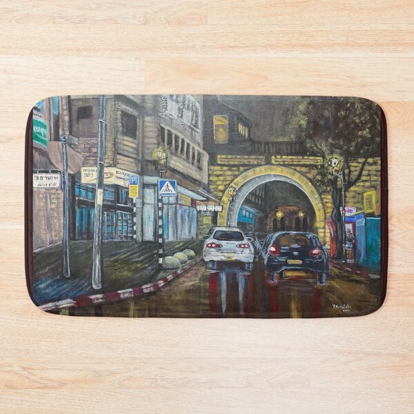Item preview, Street of a rainy night city  designed and sold by Julia's Print Studio .