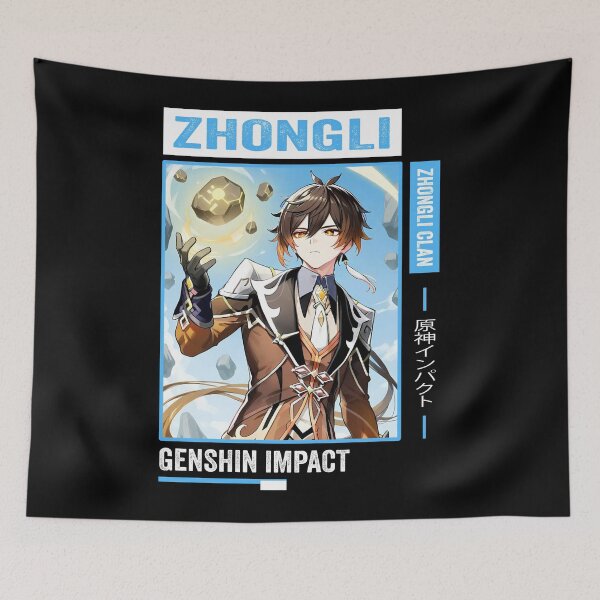 Item preview, Zhongli - Genshin Impact designed and sold by Anni-tett.